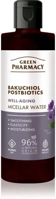 Green Pharmacy Bakuchiol & Postbiotics Micellar Water Mizellenwasser gegen das Altern der Haut und zur Festigung der Haut 200 ml