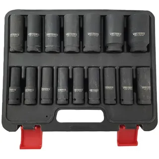 WeberTools Schlagschrauber-Nüsse 1/2" 10-32 mm 16-tlg Schlagnuss-Satz