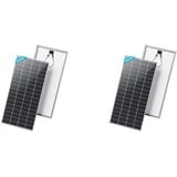 RENOGY 200W 12 Volt Solarpanel Monokristallin Solarmodul Photovoltaik Solarzelle Ideal zum Aufladen von 12V Batterien Wohnmobil Garten Camper Boot (Packung mit 2)