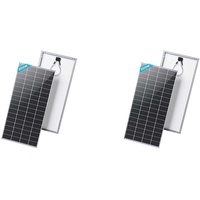 RENOGY 200W 12 Volt Solarpanel Monokristallin Solarmodul Photovoltaik Solarzelle Ideal zum Aufladen von 12V Batterien Wohnmobil Garten Camper Boot (Packung mit 2)