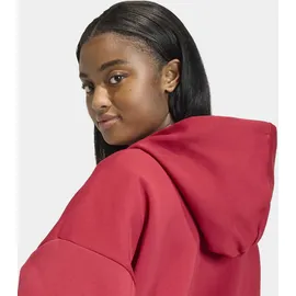adidas Damen Kapuzensweat Future ICONS SMALL LOGO Full-Zip, Größe L rot