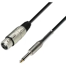 Adam Hall Cables 3 STAR MFP 0300 Mikrofonkabel XLR female auf Klinke mono 3 m
