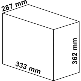 EKOTECH Abfallsammler 16 (2x8) Liter ALADIN für 40 cm Schrankbreite