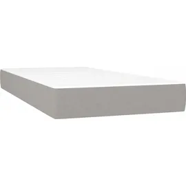 vidaXL Boxspringbett 100 x 200 cm Hellgrau