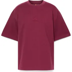 Timberland Mens Tonal Stack Logo Tee burgundy M