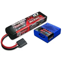 USB-C 4A Ladegerät + LiPo 5000mAh 3s 11,1V Set TRAXXAS mit iD-Akkuerkennung 2985-3S