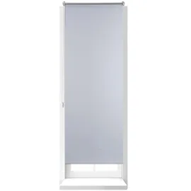Relaxdays Seitenzugrollo 56 x 160 cm weiß/silber