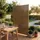 casa.pro Trennwand 180 x 120 cm Braun Stahl