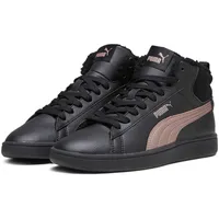 Puma Unisex Smash 3.0 Mid WTR Sneaker, Black Rose Gold Metallic, 42 EU