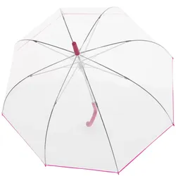 Doppler Stockschirm Fiber Nizza transparent pink