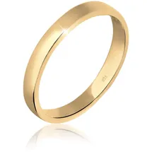 Elli Ring Damen Verlobung Schlicht Elegant in 925 Sterling Silber Vergoldet