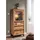 Massivmoebel24 Vitrine Wildeiche 65 x 40 x 148 cm Beige
