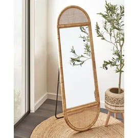 Beliani Standspiegel 50 x 150 cm Naturfarben