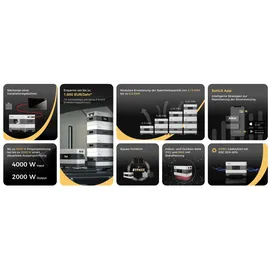 sunenergy xt Balkonkraftwerk 1600 W inkl. 4300 Wh B215 Speicher