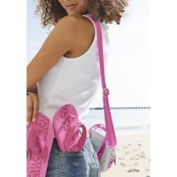VENICE BEACH Umhängetasche, Minibag, Handtasche aus Mesh Material VEGAN, pink