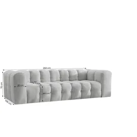 Fun Möbel Couch Stoff 4-Sitzer Gelb