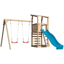 Spielturm Anna mit Rutsche und Doppelschaukel