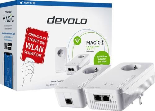 Devolo Magic 2 WiFi next Starter Kit Powerline WLAN Starter Kit 8614 DE, AT Powerline, WLAN 2400MBit