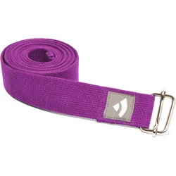 Yogagurt Asana Belt, Schiebeschnalle Baumwolle lila EINHEITSGRÖSSE