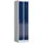 Lüllmann Spind komplett montiert grau/blau 180x50x50cm Stahl-Spindschrank Kleiderspind Gaderobenschrank 2 türig Spint X-510101