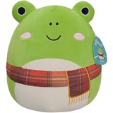 Squishmallows Wendy der Frosch mit Schal 30 cm, offizielles Kelly Toys Plüsch, superweiches Kuscheltier