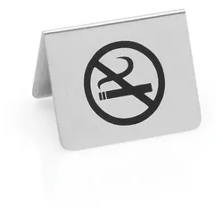 36x Nichtraucherschild Chromnickelstahl Tischschild