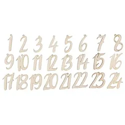 Adventskalender-Zahlen, natur