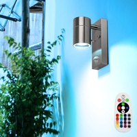 Fassadenleuchte Außenleuchte Wandlampe RGB LED Fernbedienung Bewegungsmelder