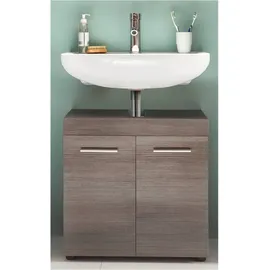 trendteam Waschbeckenunterschrank RunnerMoon Rauchsilber 58 cm