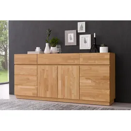 Home Affaire Sideboard HOME AFFAIRE, braun (eiche teilmassiv), Sideboards, Sideboard, Kommode, Breite 180 cm, teilmassiv, FSC-zertifiziert