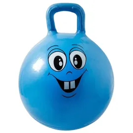 IDENA Hüpfball Happy Face blau