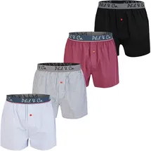 Phil & Co. Berlin Herren Boxer Classic Checks 4er Pack