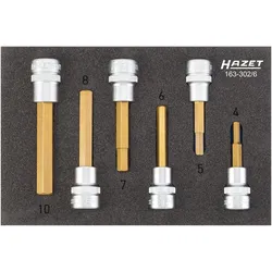 HAZET Schraubendreher-Steckschlüsseleinsatz Satz Einlage 6-teilig - 163-302/6