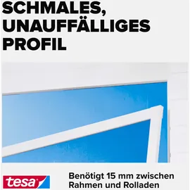Tesa Fliegengitter mit Aluminiumrahmen 120 x 150 cm Weiß