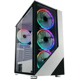 LC-POWER LC Power Gaming-PC Gehäuse LC-803W-ON Midi-Tower Weiß