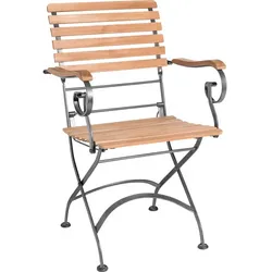 CASAYA Biergarten-Klappsessel »Bari«, Holz, 1-teilig - braun