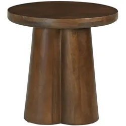 SIT Möbel Beistelltisch Ø 50 cm | runde Tischplatte | Mango massiv braun | B 50 x T 50 x H 48 cm | 14776-30 | Serie RONDURA