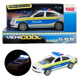Toi-Toys Polizei Reibung mit Licht und Ton 15 cm, Farbe:Weiß,Blau