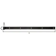 GAH Alberts Gah Ladenband B.40mm L.1000mm STA schwarz ku.-besch.ger.