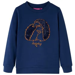 Kinder-Sweatshirt Marineblau 128