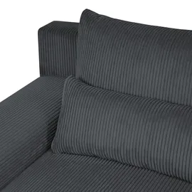 beautysofa Ecksofa BENNY Polyester U-Form 3-Sitzer Grau