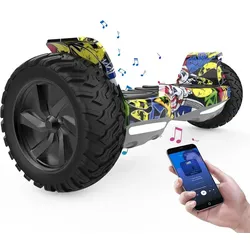 Hoverboards 8.5 Zoll Offroad Hoverboard mit APP RCB-HY-A16 GELB 40-66 cm