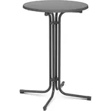 Royal Catering Stehtisch klappbar Ø 70 cm grau 110 cm hoch Bistrotisch Gastronomie