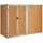 vidaXL Metallgerätehaus 2,25 x 0,89 x 1,61 m braun