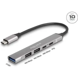 DeLock 64298 - USB Hub mit 1 x USB 10 Gbps Typ-A 2 x USB 2.0 Typ-A