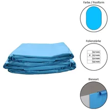 Waterman Poolfolie Blau 510x300 cm