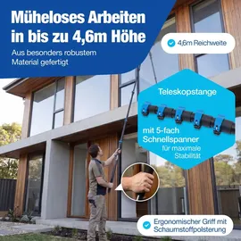 NTG Waschbürste Teleskop bis zu 7m Blau