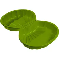 Big Kunststoffsandkasten Sandshell mit Wasserschale grün