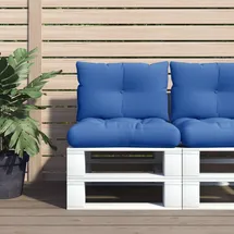 vidaXL Palettenkissen 60 x 40 x 20 cm blau 1 St.