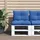 vidaXL Palettenkissen 60 x 40 x 20 cm blau 1 St.